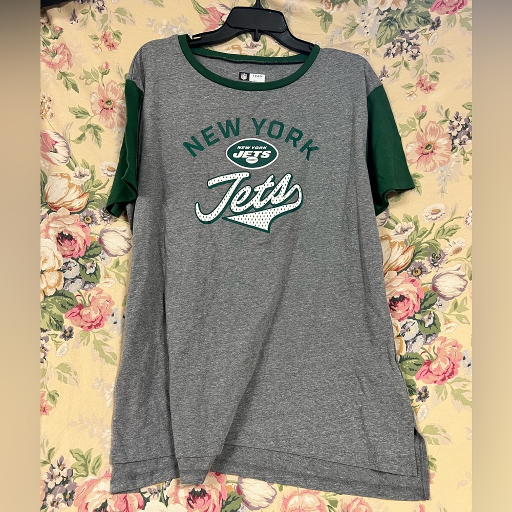 New York Jets Gray and Green T-Shirt